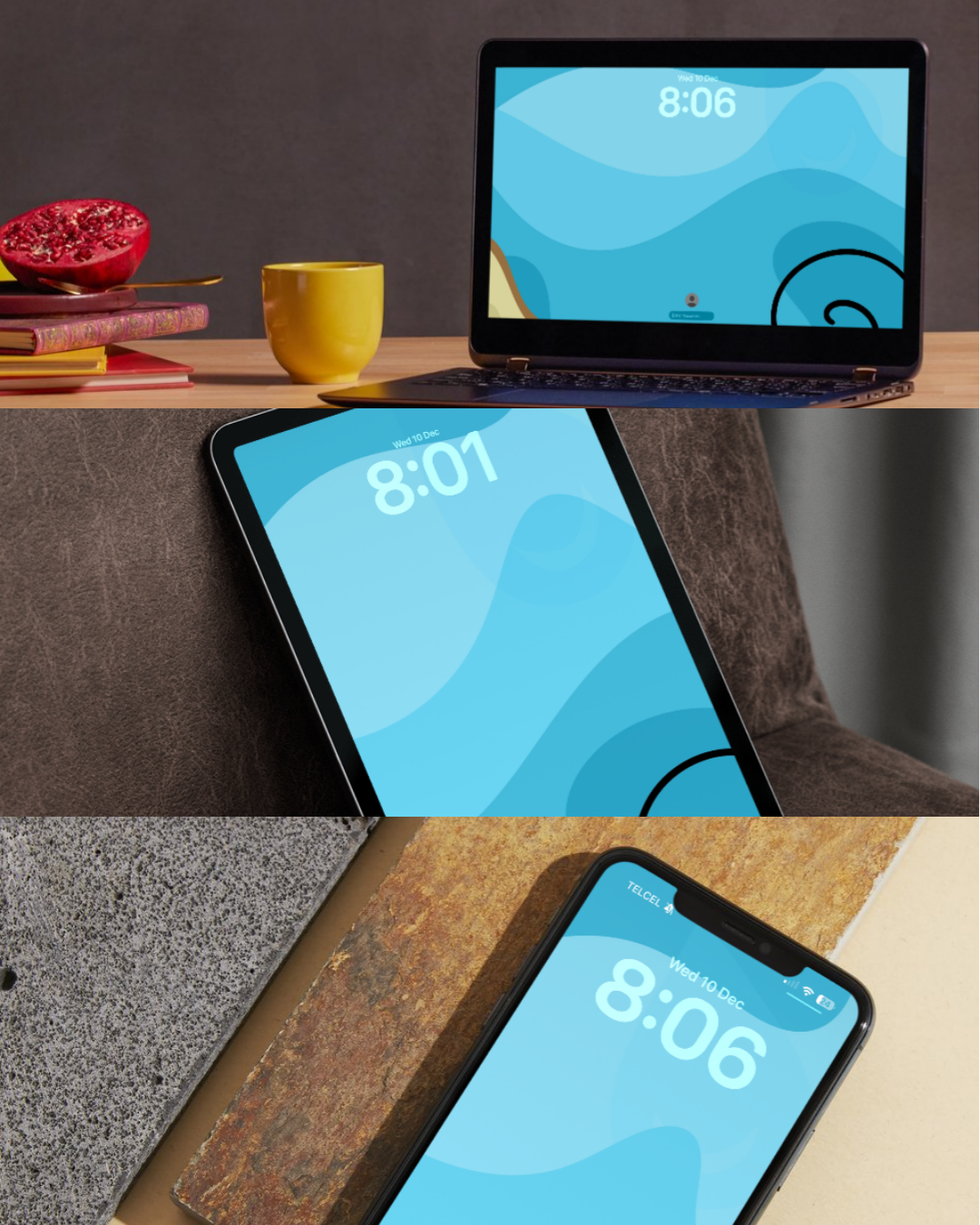 Shell Wave Wallpaper Pack